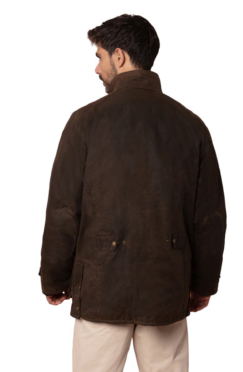 Celtic & Co. British Waxed Cotton Jacket, Alternate, color, Peat