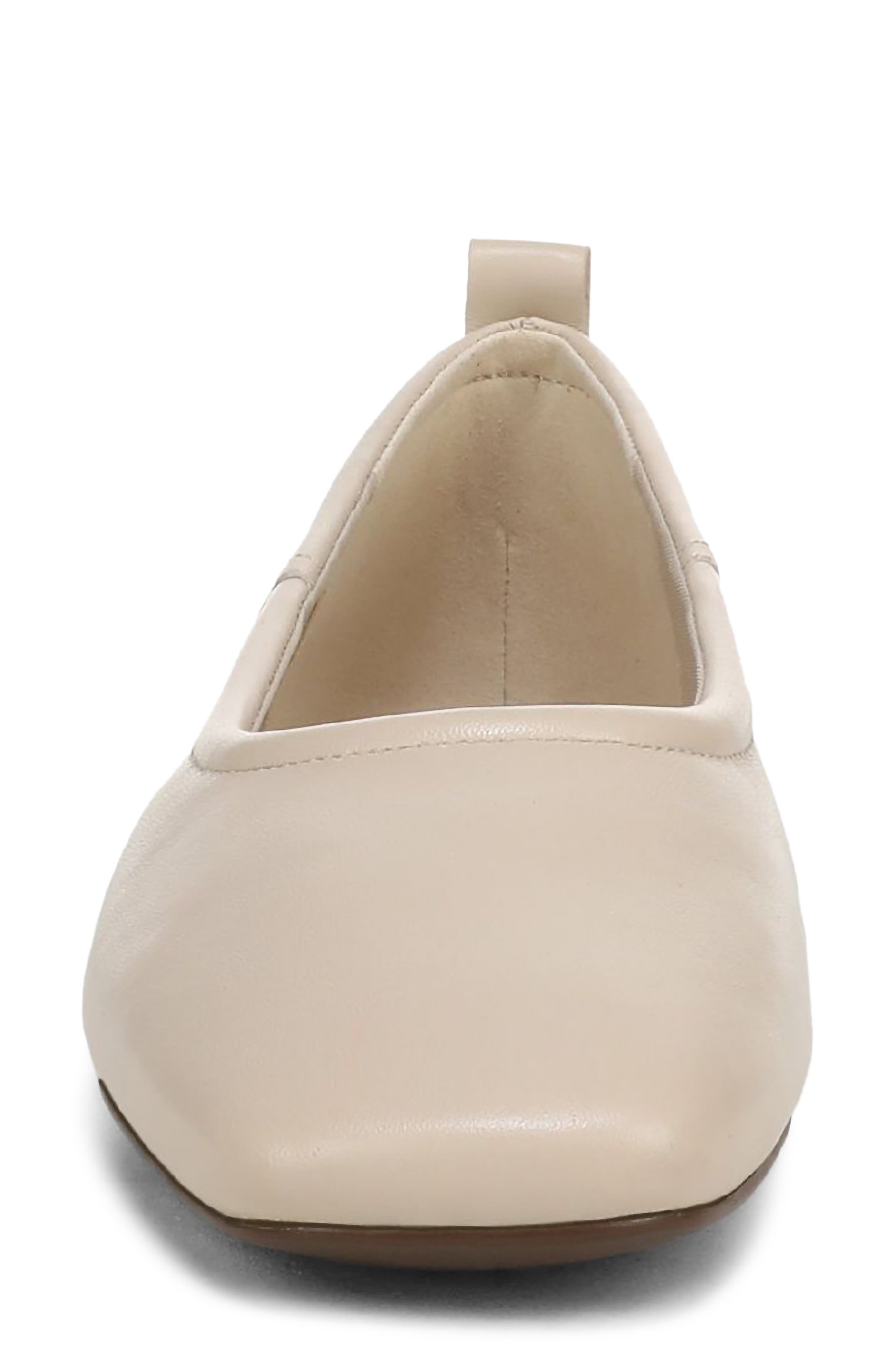 Dream Square Toe Ballet Flat, Alternate, color, SANDSTONE BEIGE LEAT