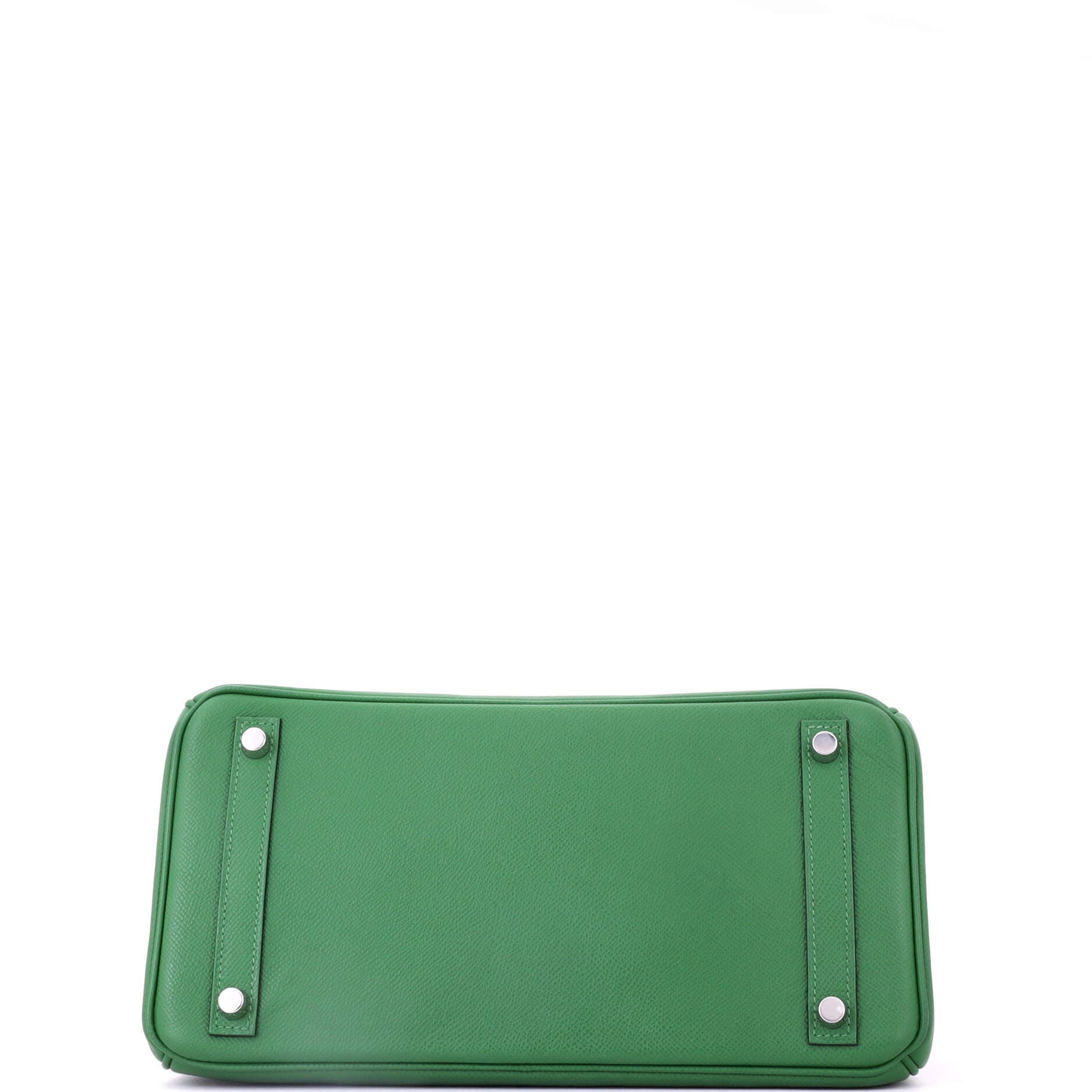 Pre-Owned Hermes Birkin Handbag Green Epsom with Palladium Hardware 30, Alternate, color, 