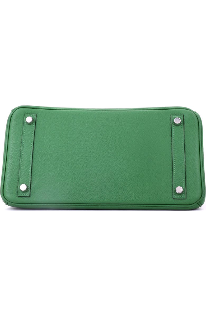 Pre-Owned Hermes Birkin Handbag Green Epsom with Palladium Hardware 30, Alternate, color,