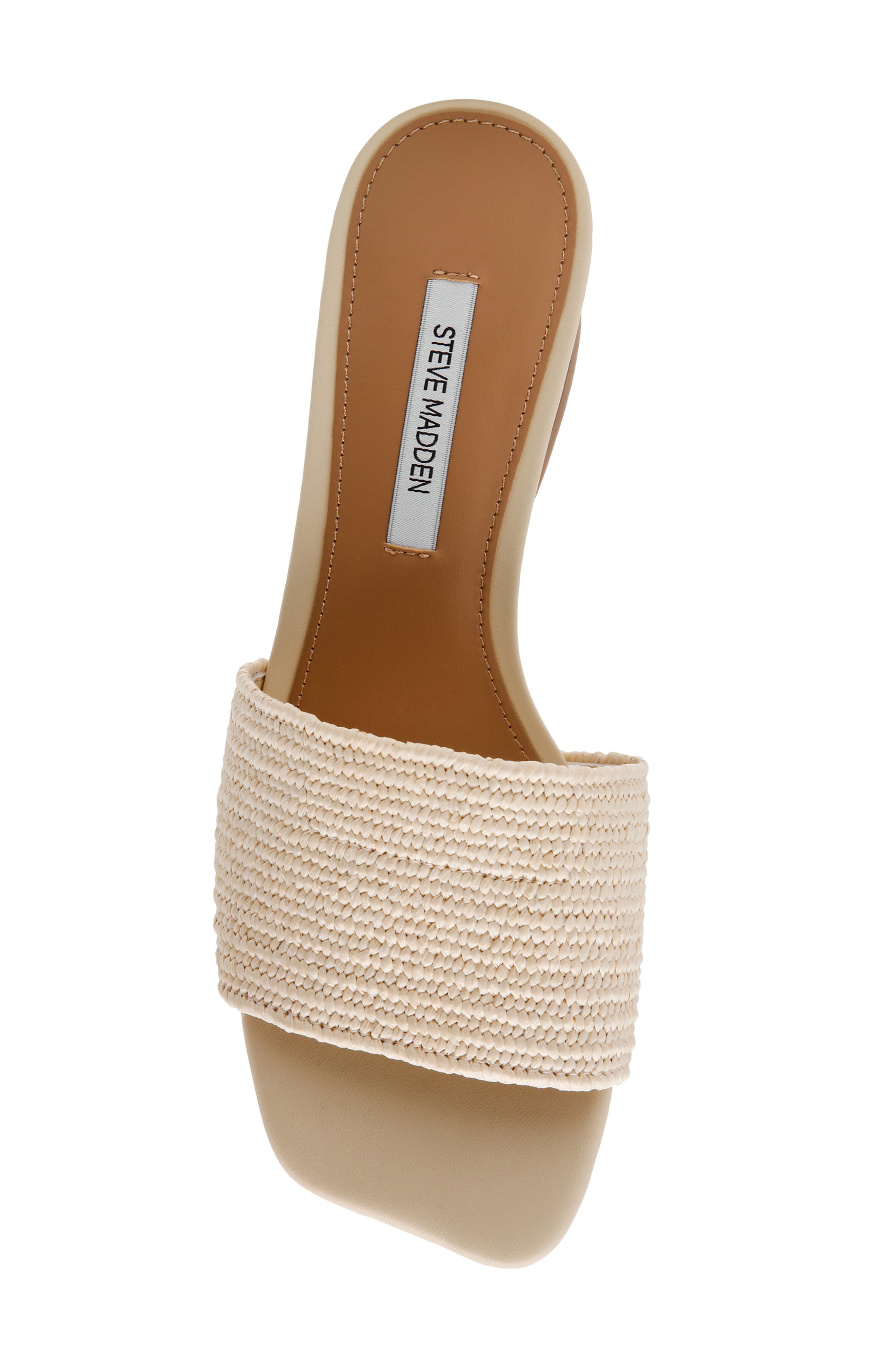 Frolic Slide Sandal, Alternate, color, NAT RAFFIA