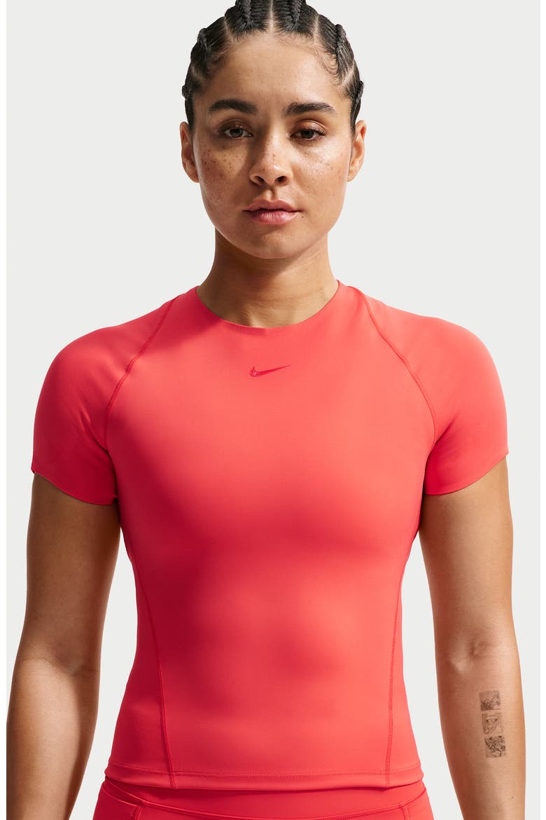 Universa Dri-FIT Raglan Sleeve T-Shirt, Alternate, color, LIGHT CRIMSON/ UNIVERSITY RED