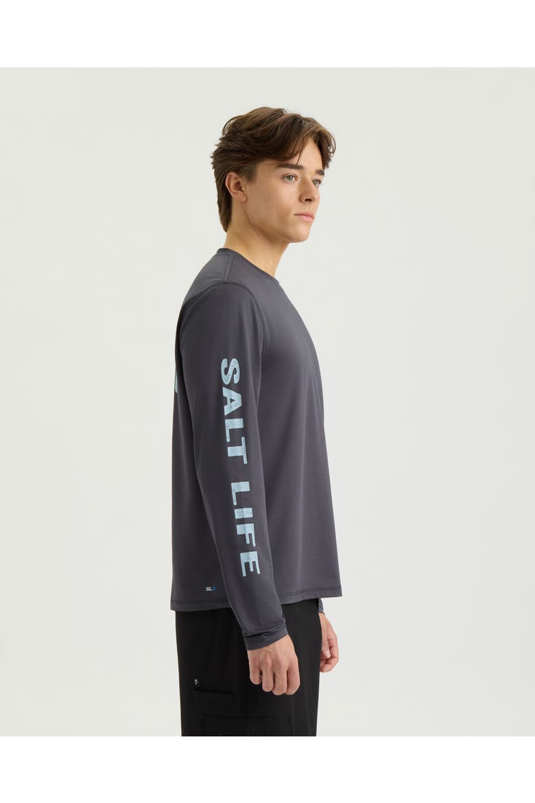 Tactical Trio Long Sleeve  Perforated Mesh Tee, Alternate, color, EBONY