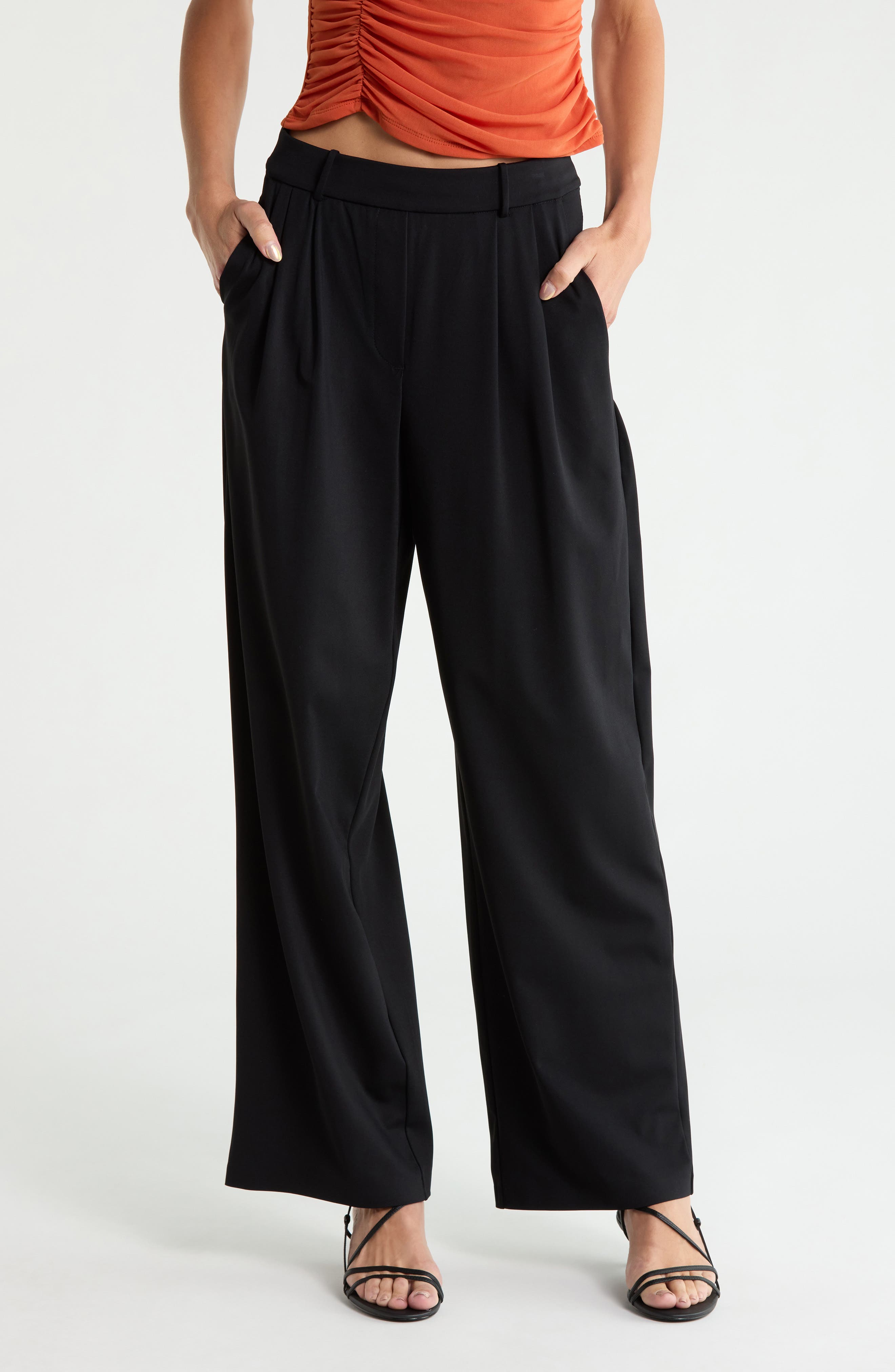Pull-On Straight Leg Pants