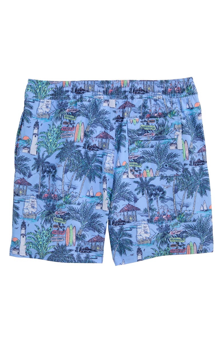 vineyard vines Kids' Chappy Beach Print Swim Trunks, Alternate, color, Keys Toucan