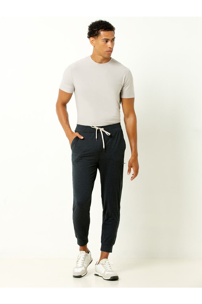 Everyday Drawstring Jogger, Alternate, color, Heather Navy