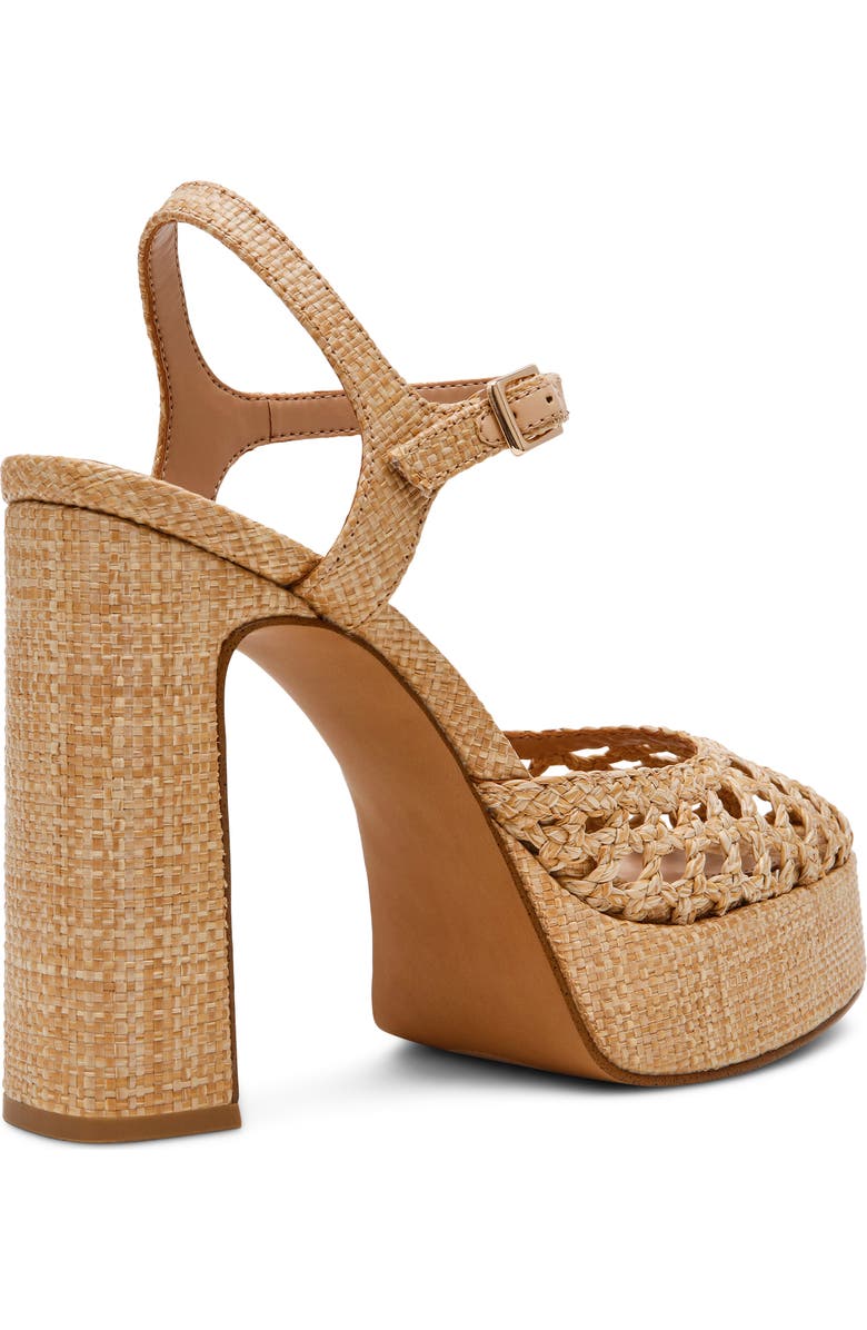 Steve Madden Lexie Ankle Strap Platform Pump, Alternate, color, Natural