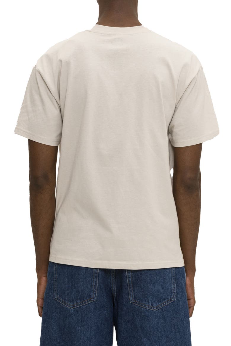 Infinity Triangle Graphic Print Cotton T-Shirt, Alternate, color, CEMENT