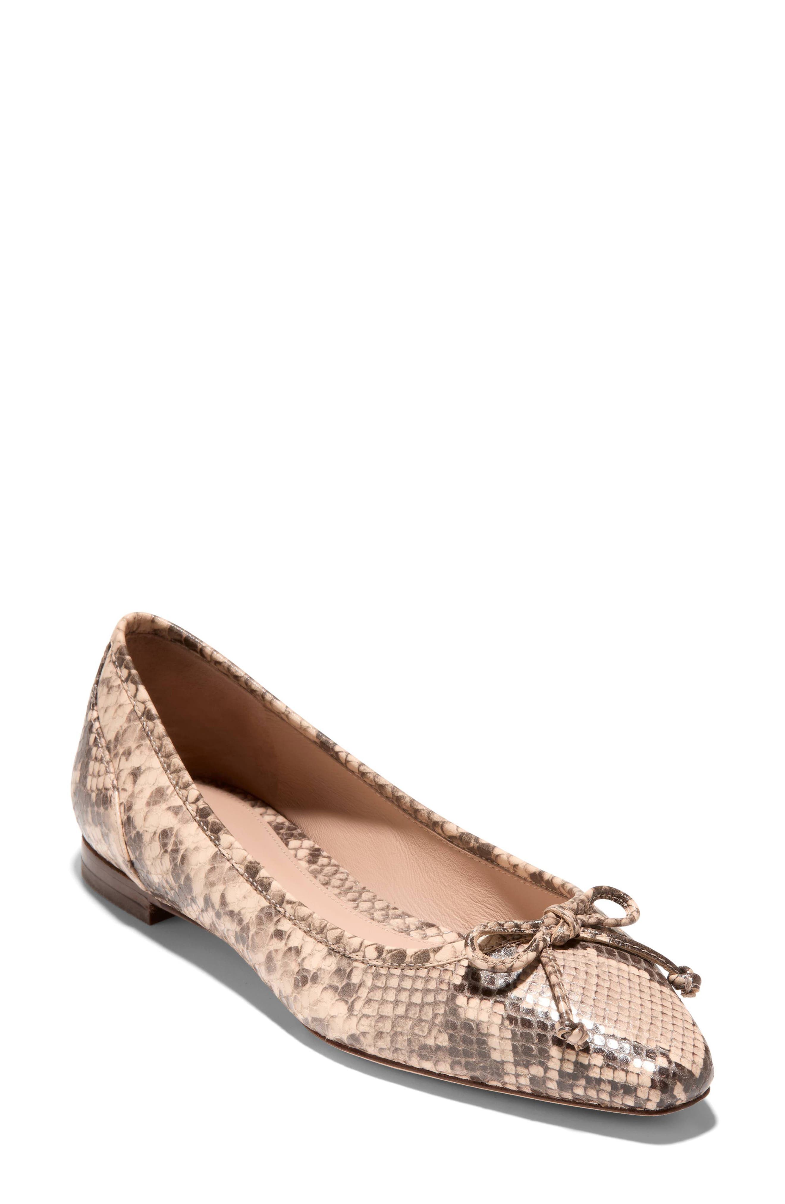 Cole Haan Chlea Pointed Toe Ballet Flat in Cashmere 
