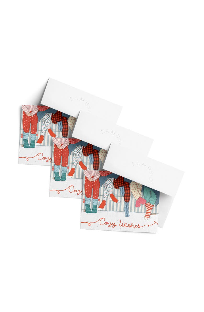 Ramus & Co Winter/Holiday Greeting Card Pack Sets (3 ct) Cozy Wishes, Main, color, Multi-Pack