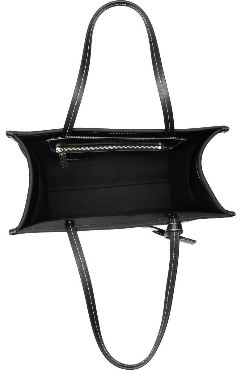Off-White Large Boxy Denim Tote Bag, Alternate, color, Black
