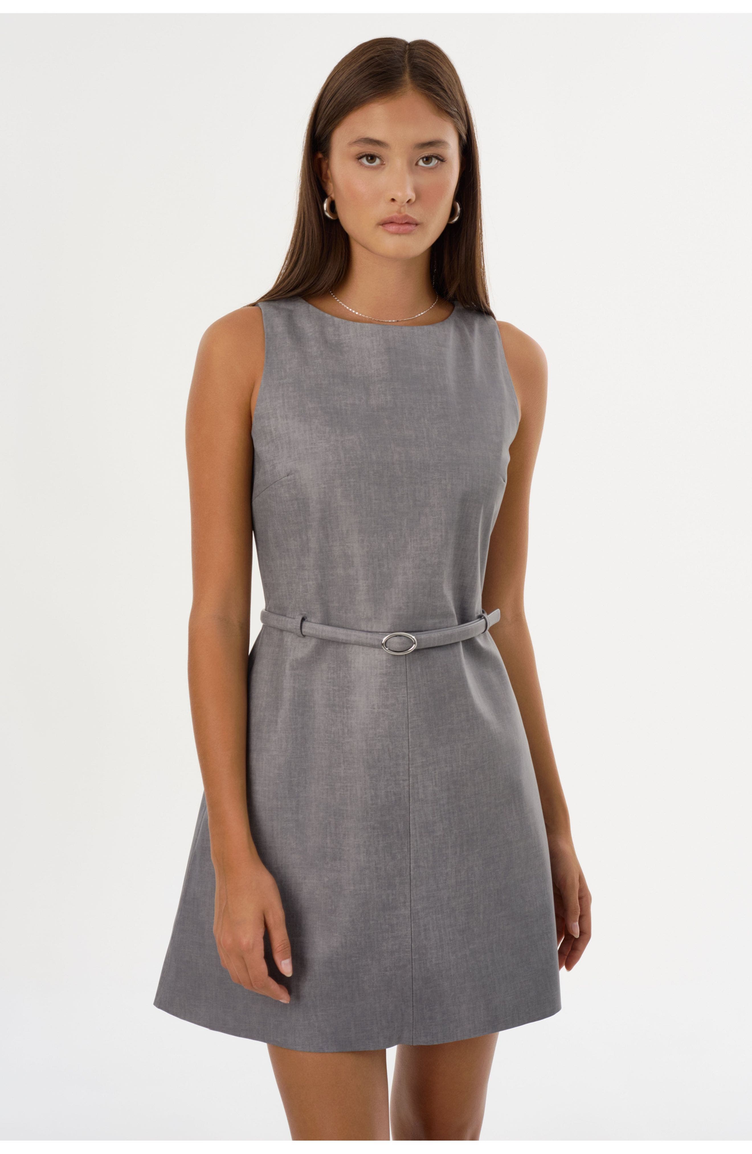 Hilma | Leather Shift Dress - image 2