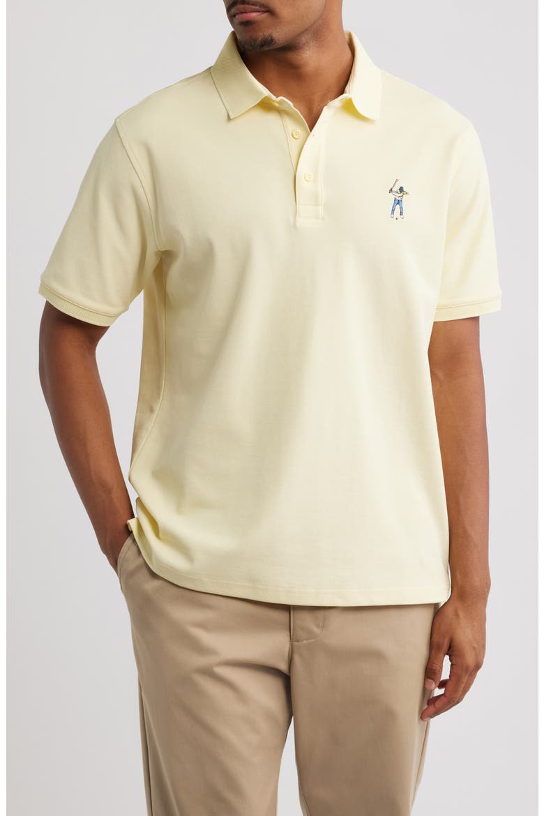 Core Cotton Blend Piqué Polo, Main, color, MELLOW YELLOW