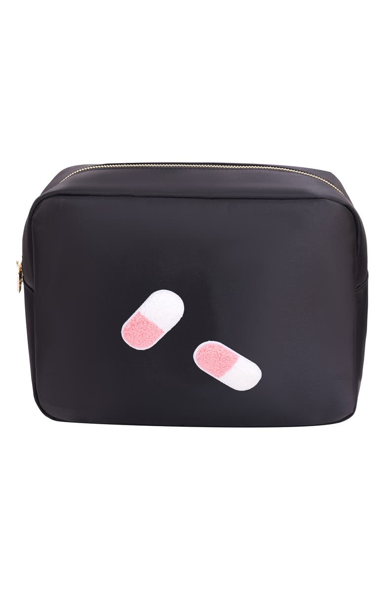 Bloc Bags Extra Large Pill Cosmetics Bag, Main, color, Black