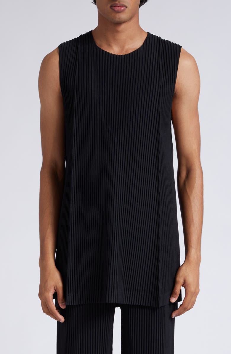 Homme Plissé Issey Miyake Monthly Colors June Pleated Sleeveless Tunic, Main, color,