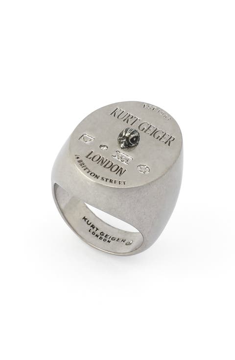 Eagle Logo Signet Ring