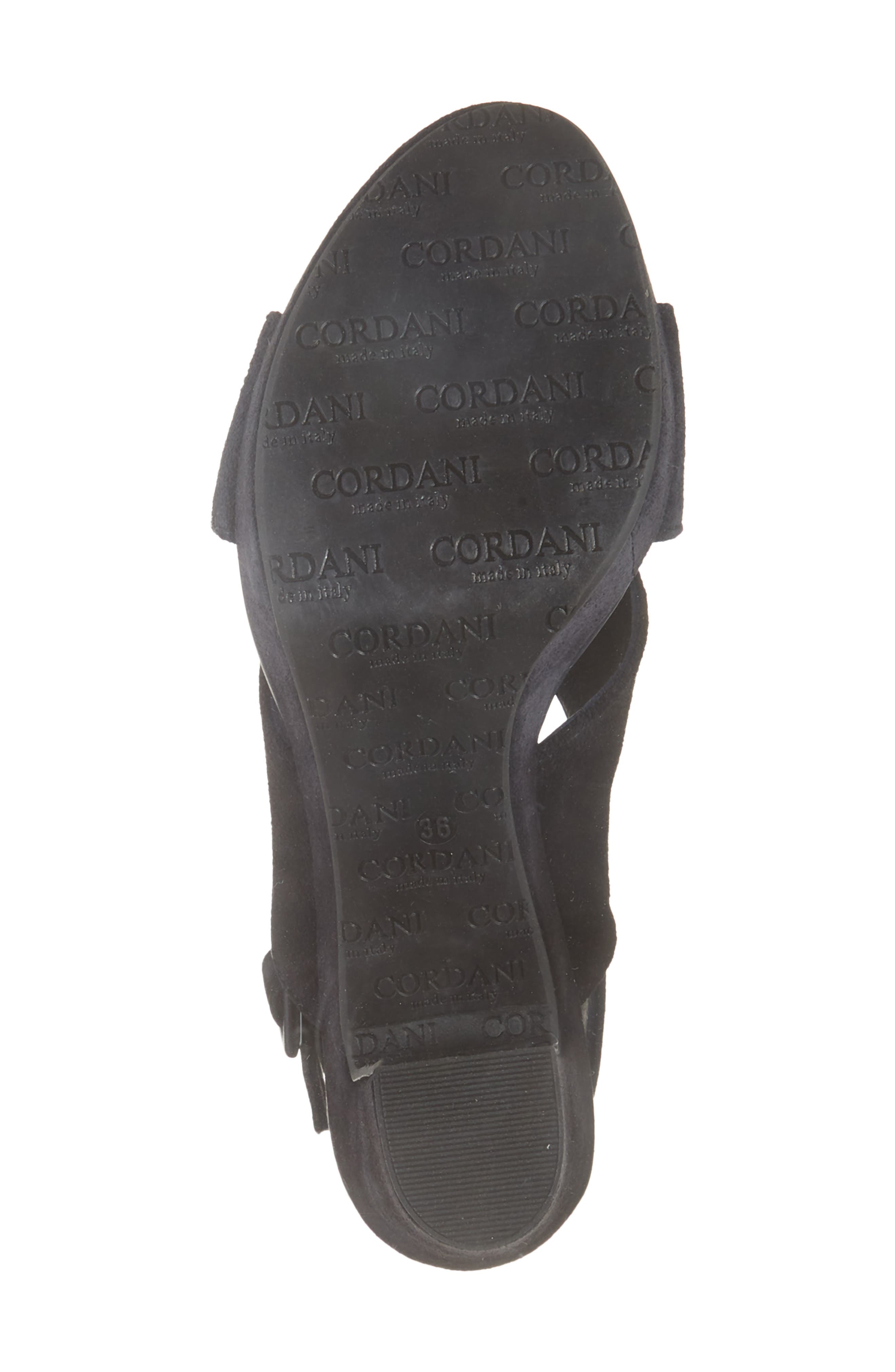 Cordani Teresa Slingback Platform Sandal, Alternate, color, Navy Suede