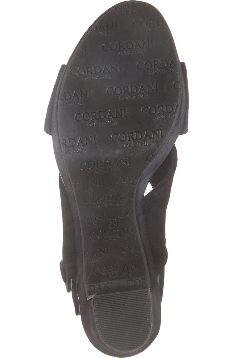Cordani Teresa Slingback Platform Sandal, Alternate, color, Navy Suede