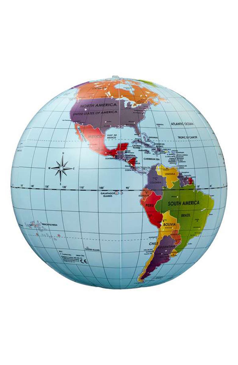 Brainstorm Inflatable Mega Globe, Main, color, 