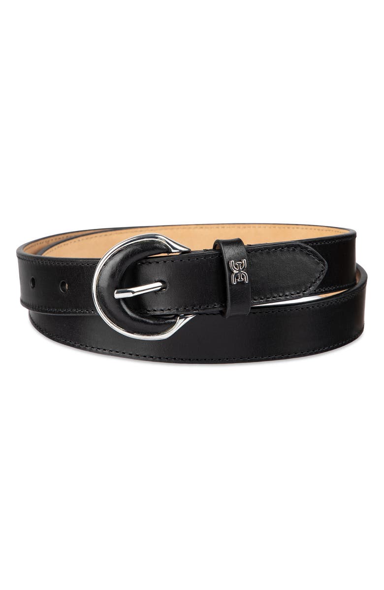 Sam Edelman Leather Inlay Belt, Alternate, color, Black