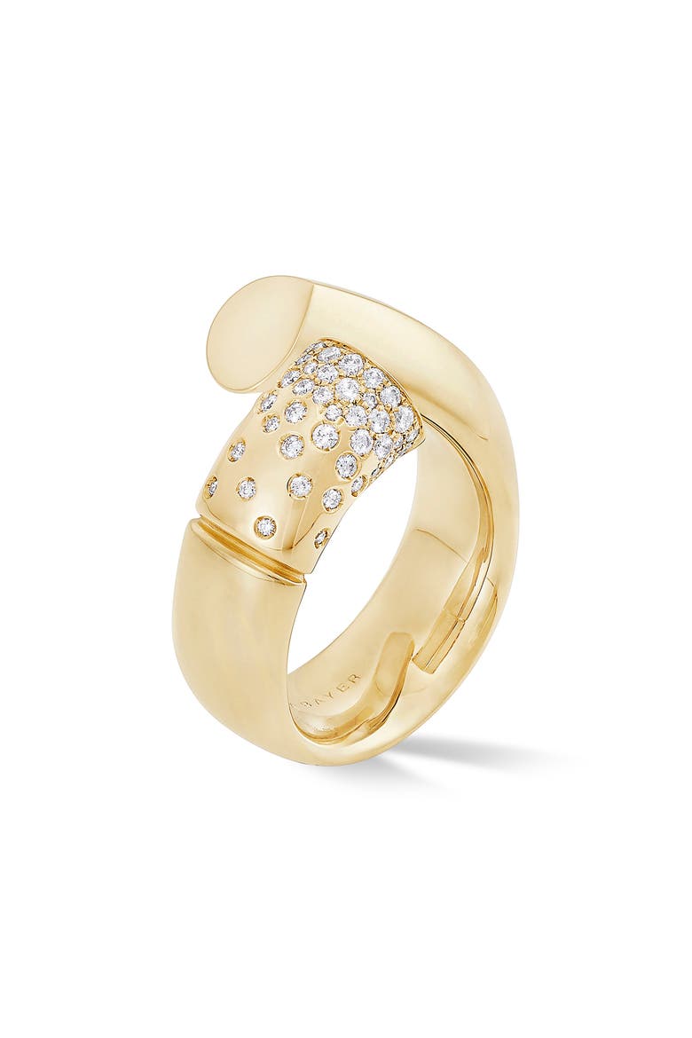 Oera Pavé Diamond Ring, Main, color, YELLOW GOLD
