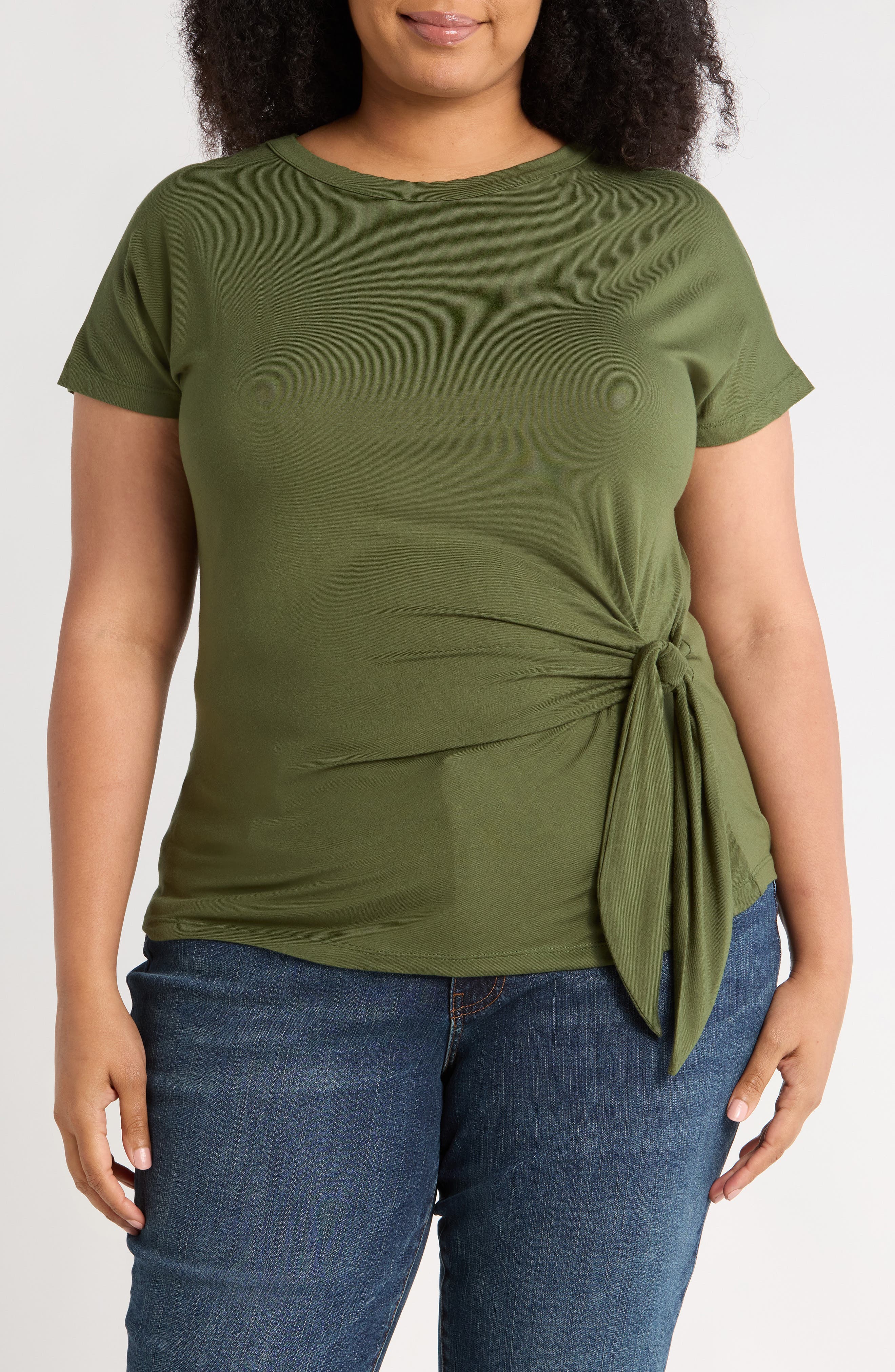 Side Knot Jersey Top - image 3