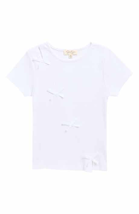 Jessica Simpson Kids' Bow Rib Knit T-Shirt