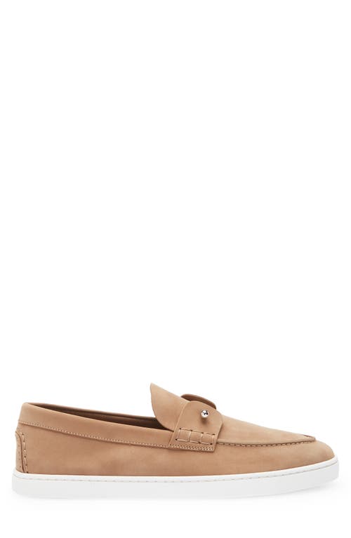 Christian Louboutin Reversed Nubuck Leather Loafers