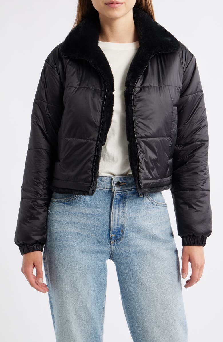 Save The Duck Yuki Reversible Jacket, Alternate, color, Black