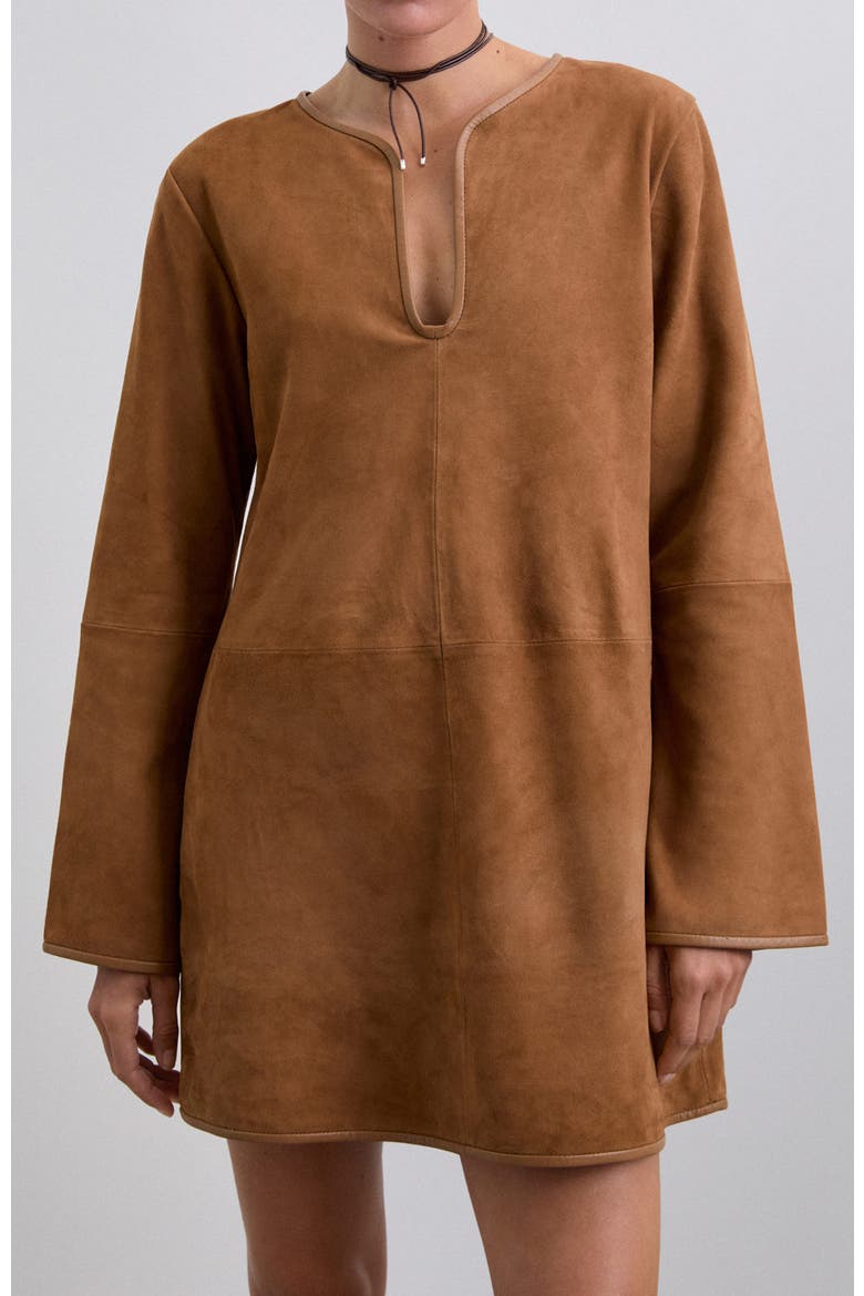 Suedemini Dress, Main, color, Camel