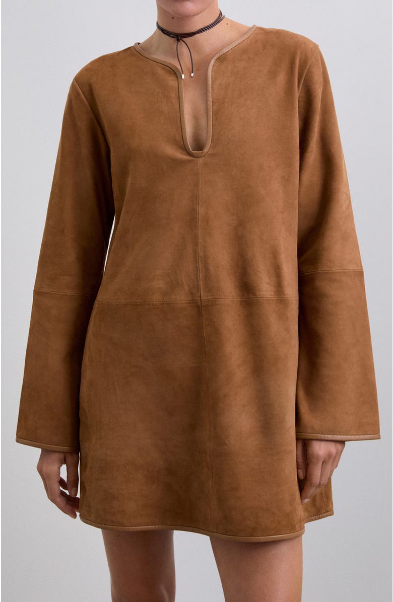 Scalpers Suedemini Dress, Main, color, Camel