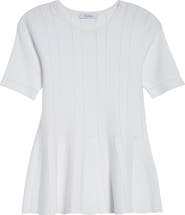 Max Mara Epoche Short Sleeve Peplum Sweater