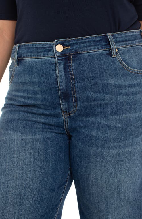 Liverpool Los Angeles Stride High Waist Crop Wide Leg Jeans In Blue