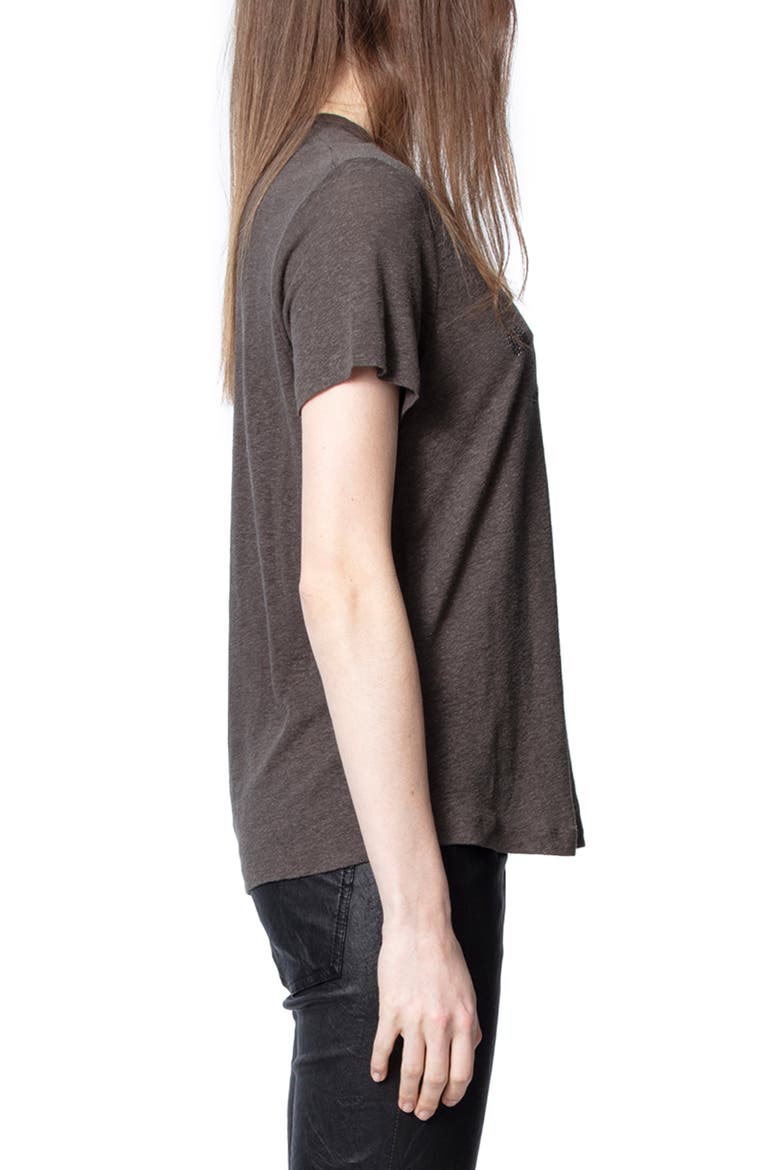 Azedi Strass Tee, Alternate, color, CARBONE