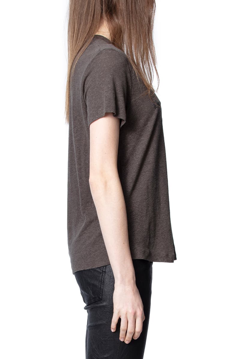 Zadig & Voltaire Azedi Strass Tee, Alternate, color, 