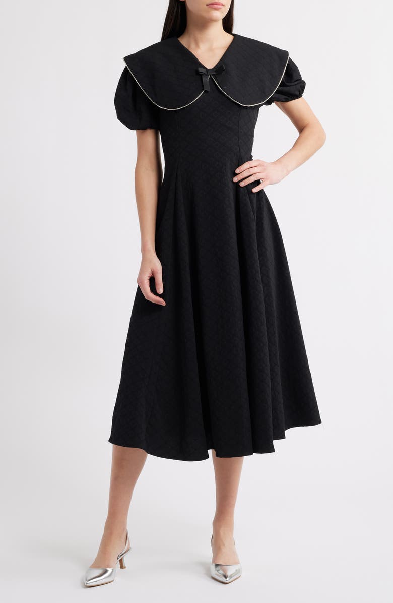 Sister Jane Windward Puff Sleeve Midi Dress, Main, color,