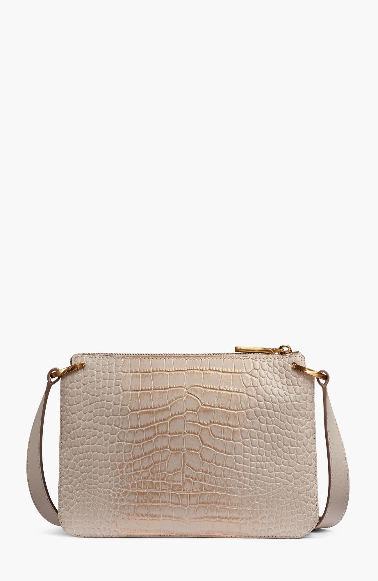 Glenwood Crossbody Bag, Alternate, color, Sand Gold Crocodile