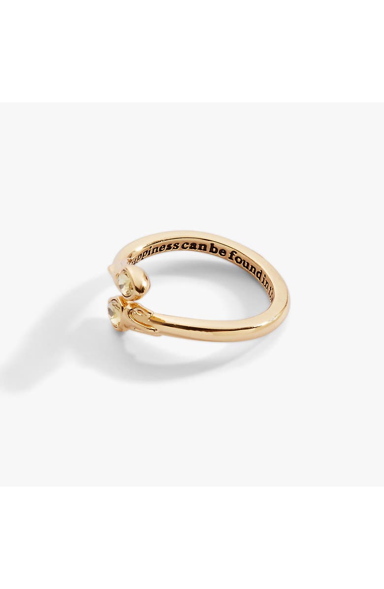 Alex and Ani Harry Potter Great Hall Candle Wrap Ring, Alternate, color, Gold