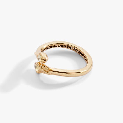 Alex And Ani Harry Potter Great Hall Candle Wrap Ring In Gold