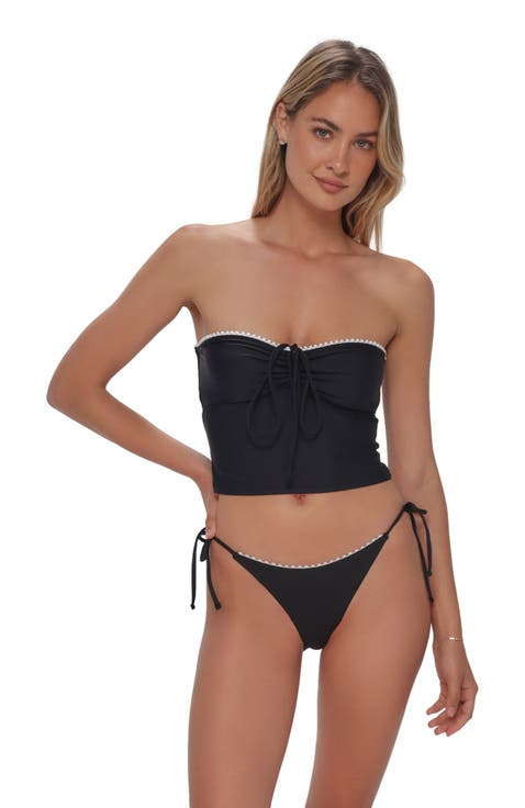 Pom Pom Dolly Crop Top Bikini Swimsuit