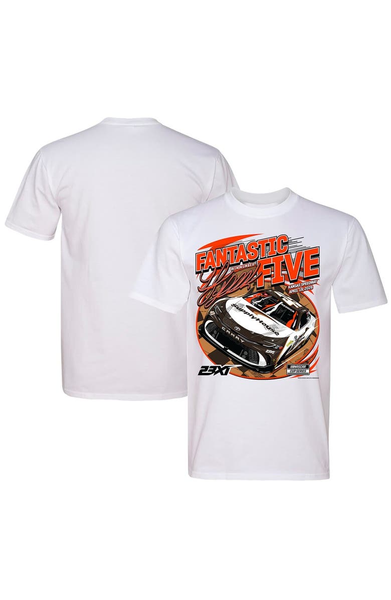 Classic Ink Men's Classic Ink White Tyler Reddick Kansas Speedway Race Winner T-Shirt, Main, color, White