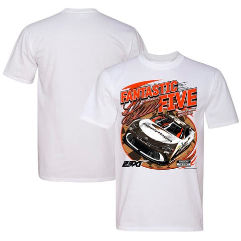Men's Classic Ink White Tyler Reddick Kansas Speedway Race Winner T-Shirt