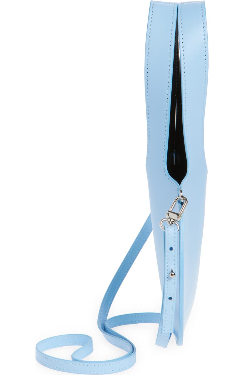 Coperni Mini Heart Leather Belt Bag, Alternate, color, Blue