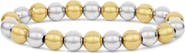 SHYMI Two-Tone Beaded Stretch Bracelet