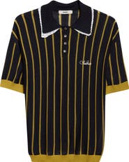 Siedrés Yuan Lace Trim Embroidered Logo Polo
