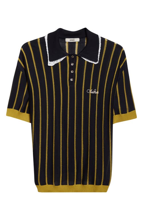 Siedres Siedrés Yuan Lace Trim Embroidered Logo Polo In Multi
