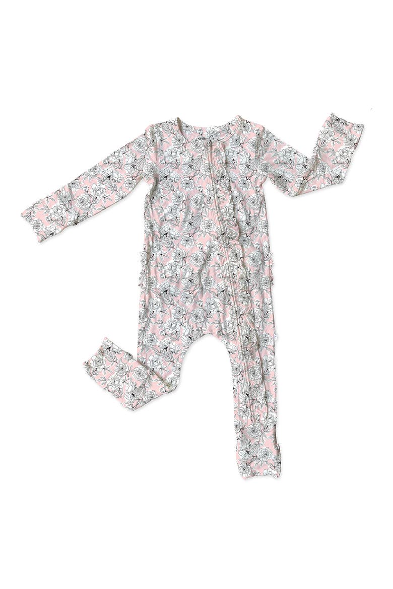 Allie Ruffle Convertible Footie, Main, color, PINK