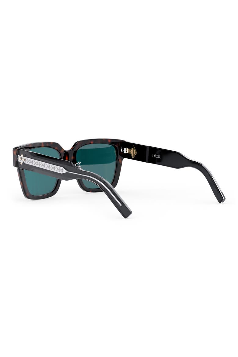 CD Diamond S3F 55mm Square Sunglasses, Alternate, color, HAVANA/ OTHER / BLUE
