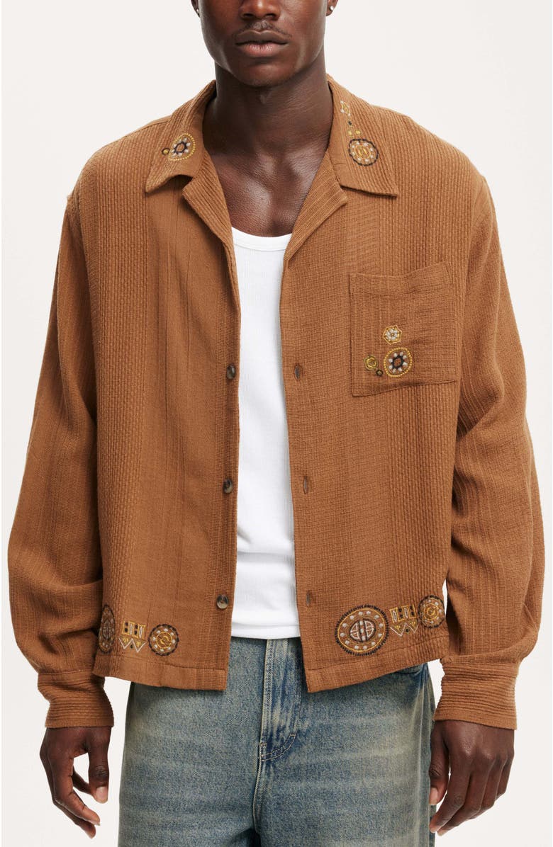 Cotton On Men's Bahama Long Sleeve Shirt, Main, color, 