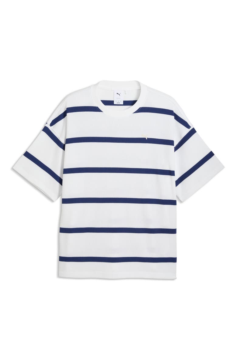 Select Essentials Waffle Knit T-Shirt, Alternate, color, PUMA WHITE
